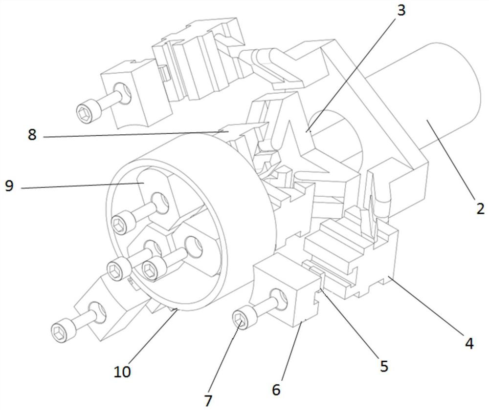 Clamping device for machining of thin-wall part