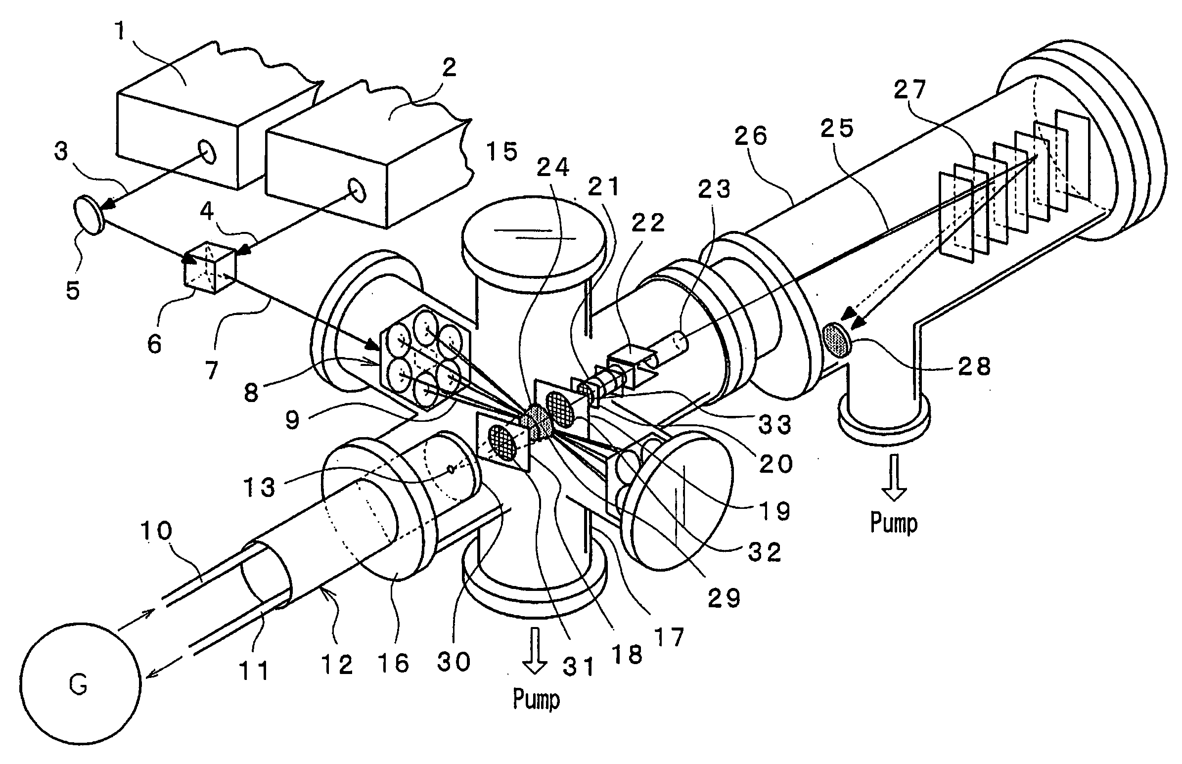 Laser Ionization Mass Spectroscope