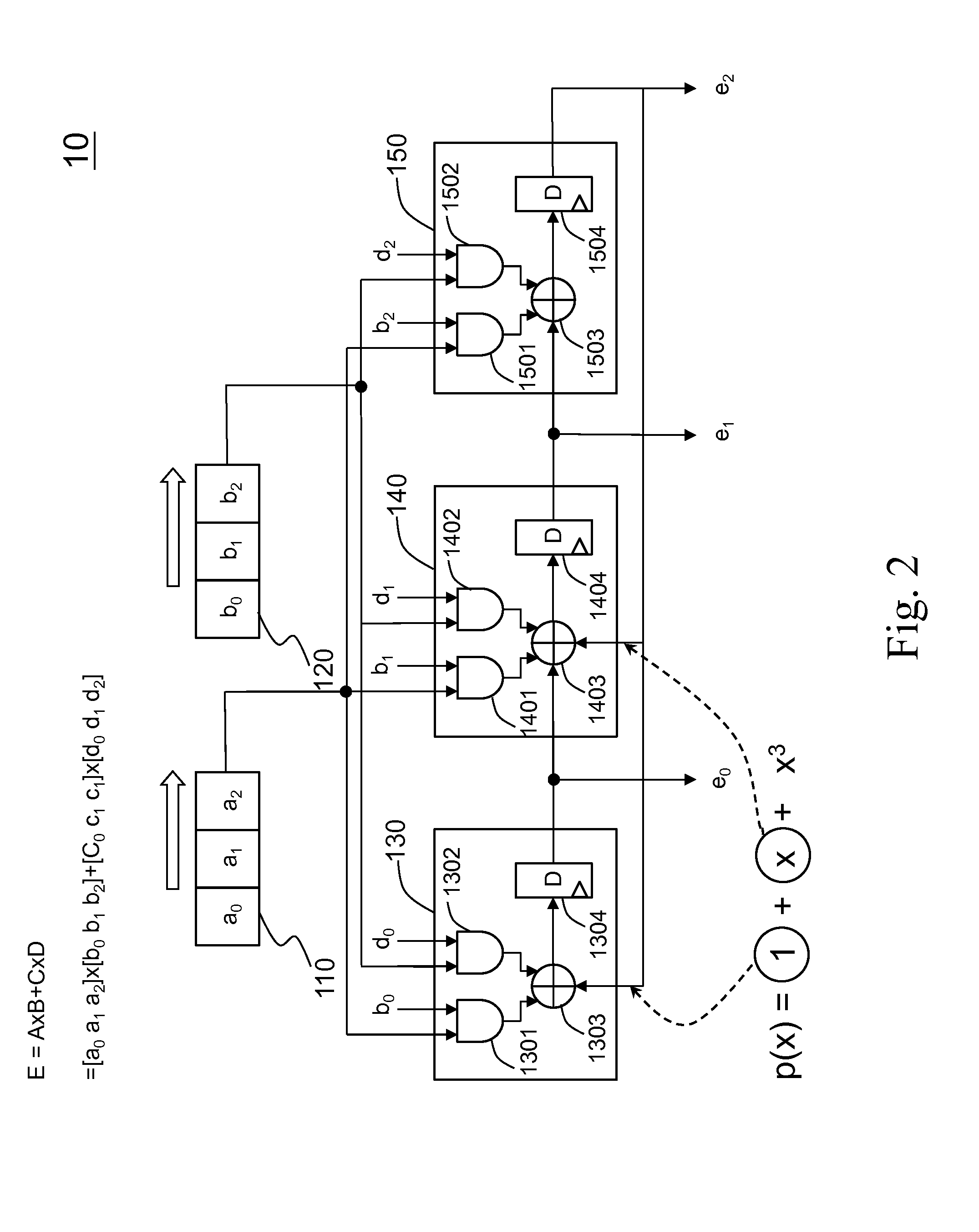 Serial multiply accumulator for galois field