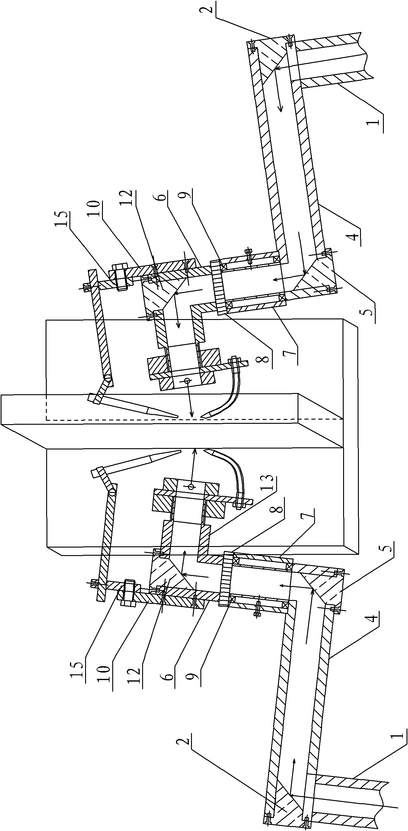 Laser double-side synchronous welding system with skin-skeleton structure