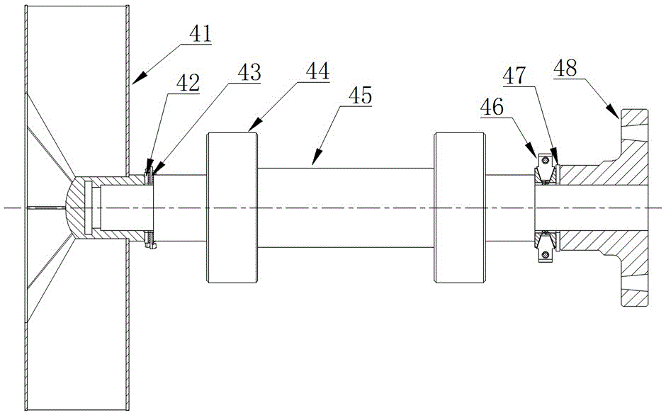 Bag filter-type manganese processing rotary kiln system with highly demountable induced draft fan