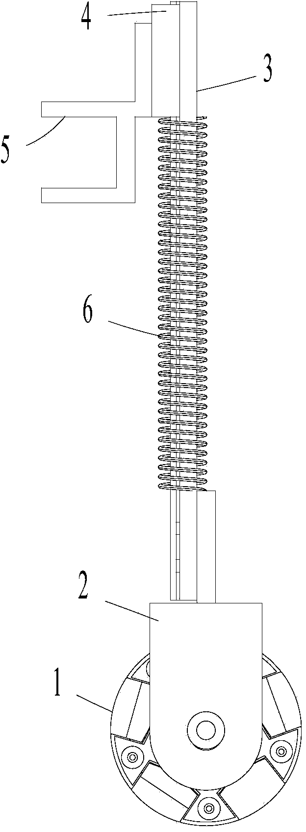 Ground self-adaption type omnidirectional wheel device