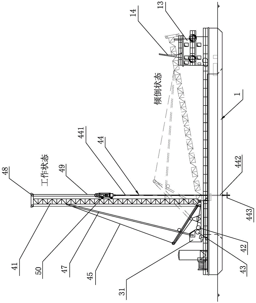 A mixing pile ship for underwater soft foundation construction