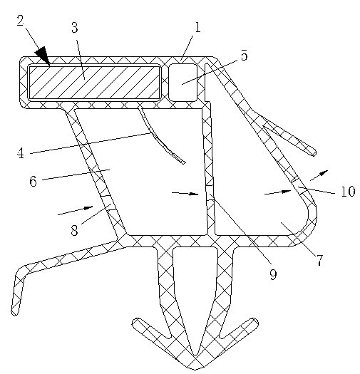 Refrigerator door gasket