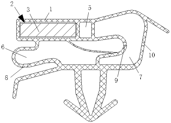 Refrigerator door gasket