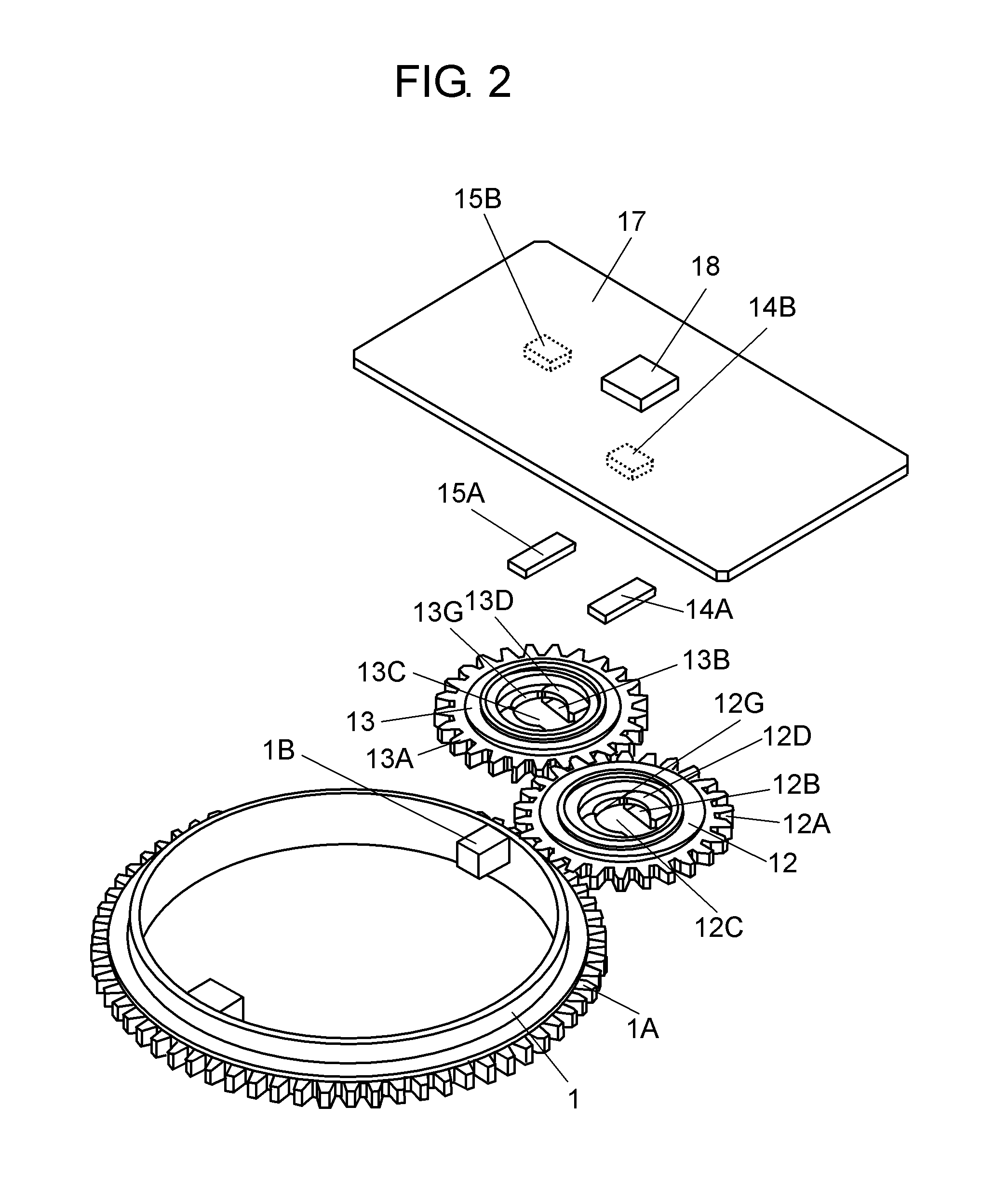 Rotation angle detection device