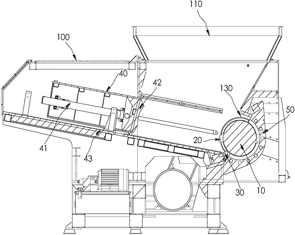 Single-shaft shredder