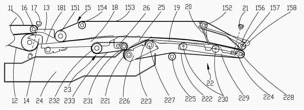 Paper sheet type medium stacking device