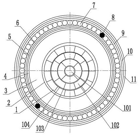 Optical fiber temperature measurement power cable with uniform temperature electric field