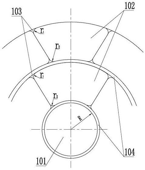 Optical fiber temperature measurement power cable with uniform temperature electric field