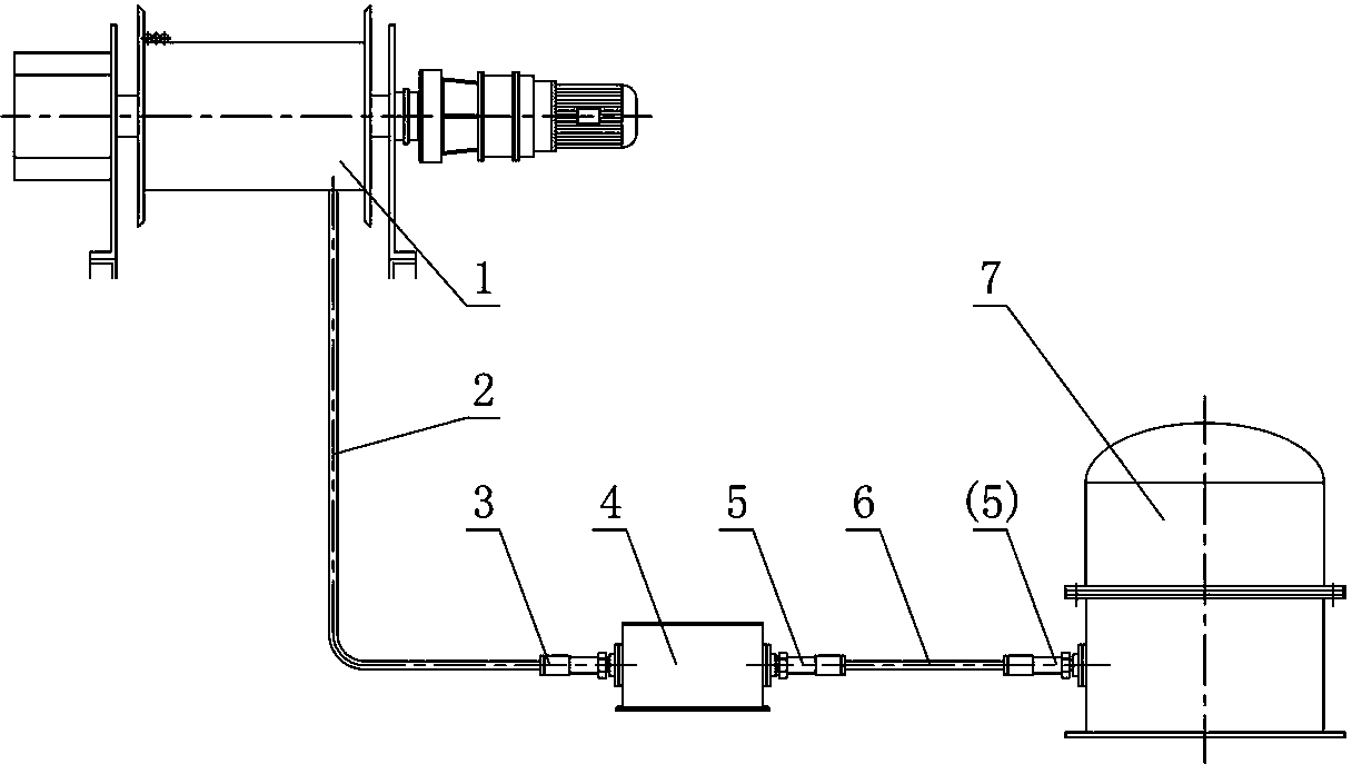 High tensile cable electrical transmission device for hydraulic grab bucket