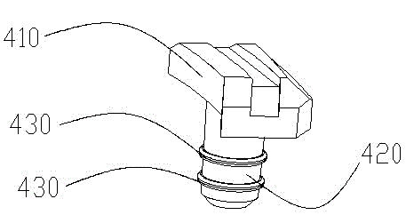 Waterproof connecting piece structure and waterproof mobile phone of waterproof connecting piece structure