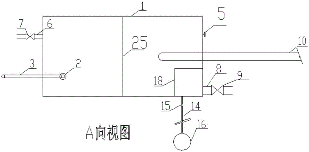 Steam blowing energy dissipation and pollutant removal discharging device