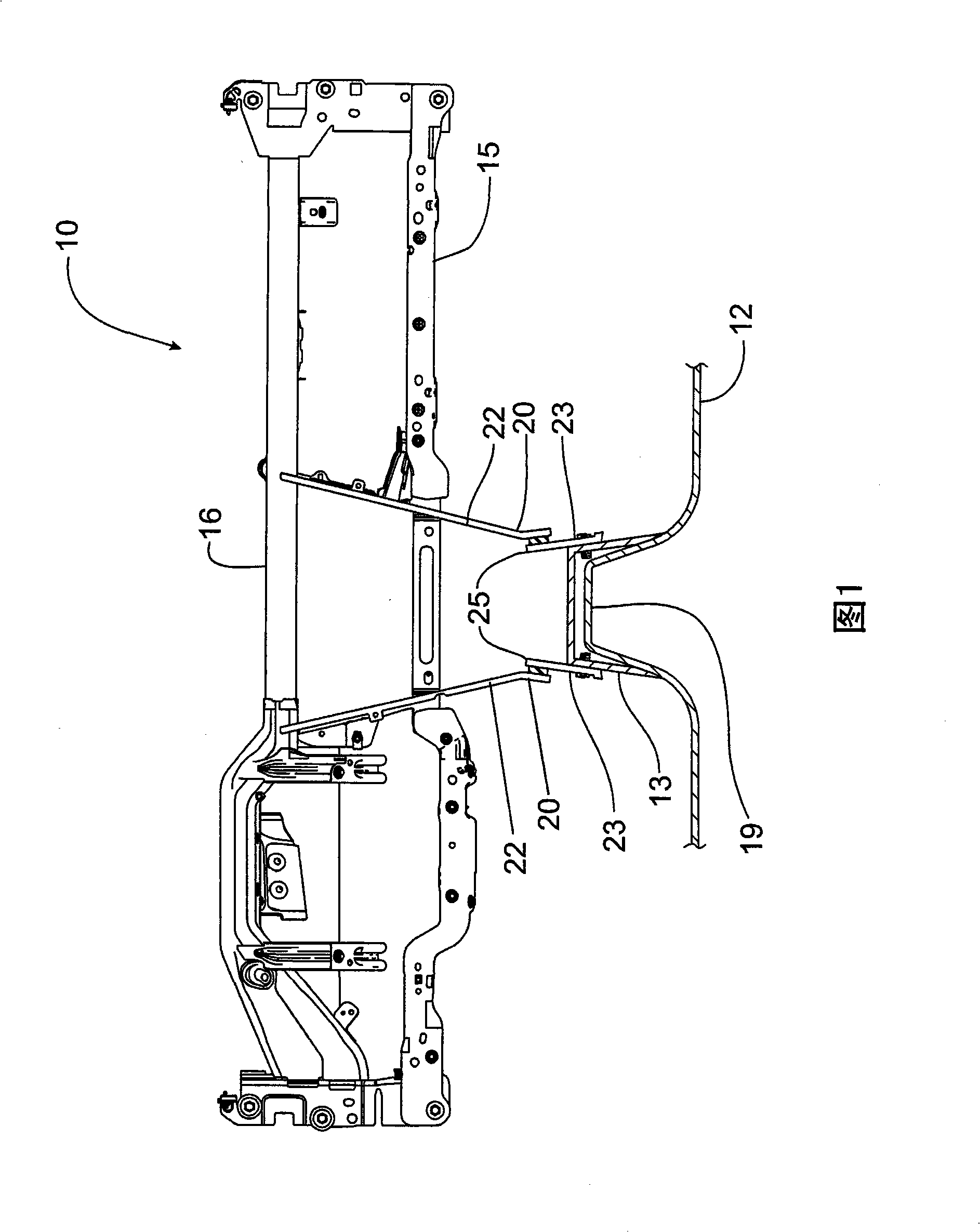 Vibration dampener for support braces in vehicles