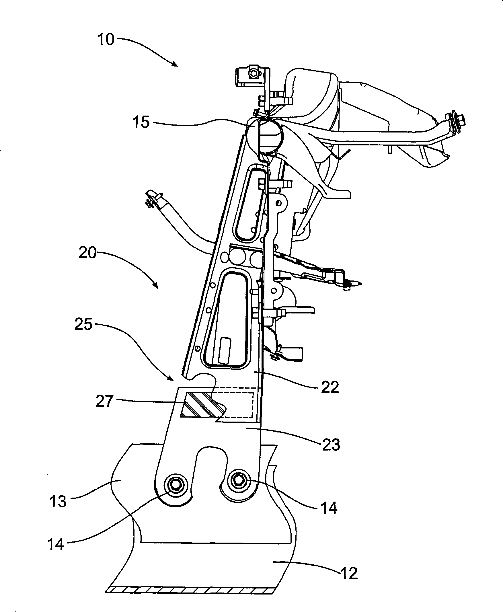 Vibration dampener for support braces in vehicles