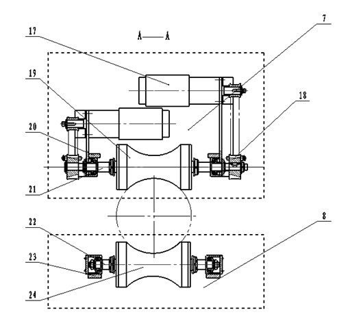 Crawling mechanism for peristaltic cable robot