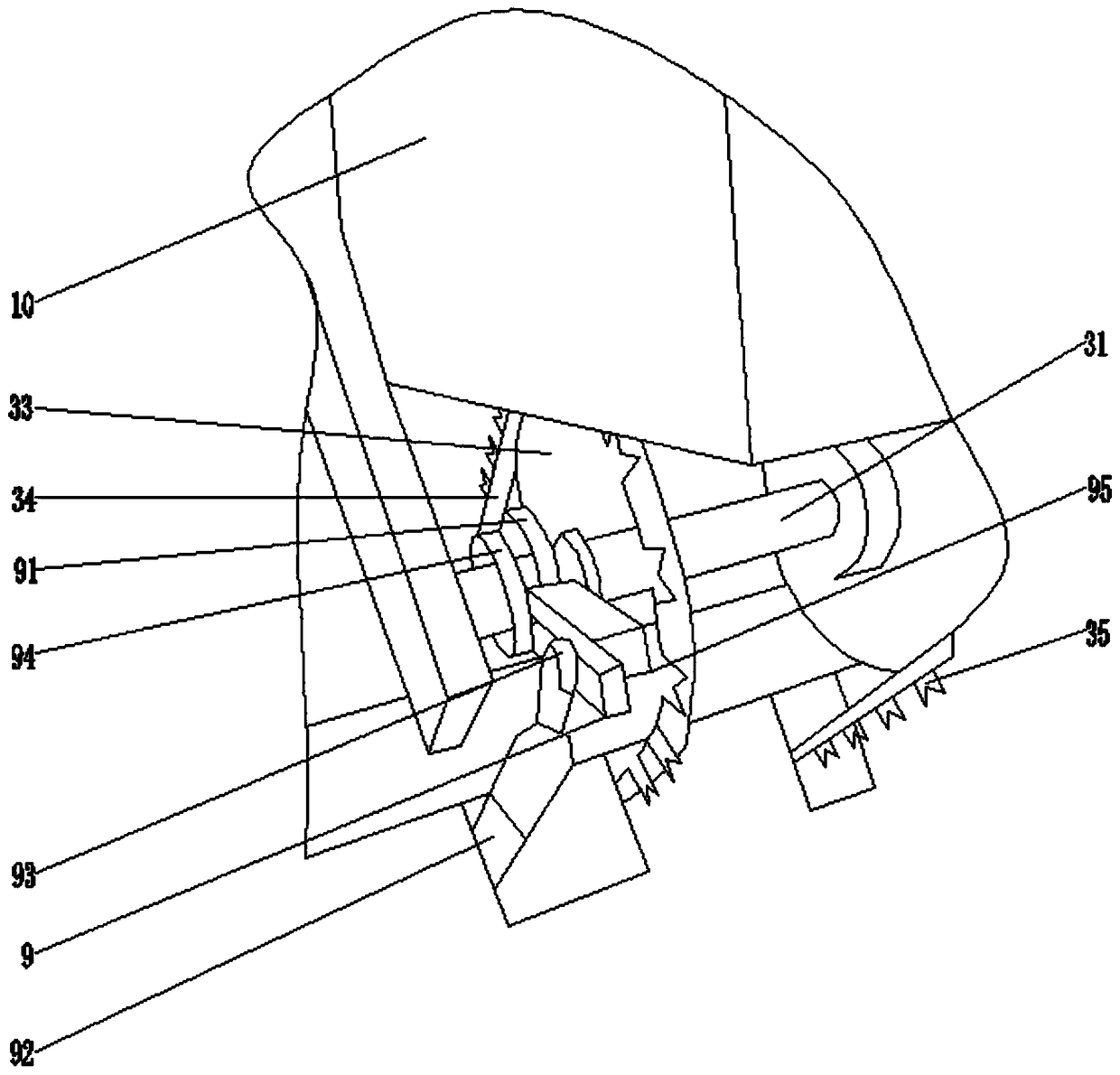 Serum transfer pipette conveying mechanism