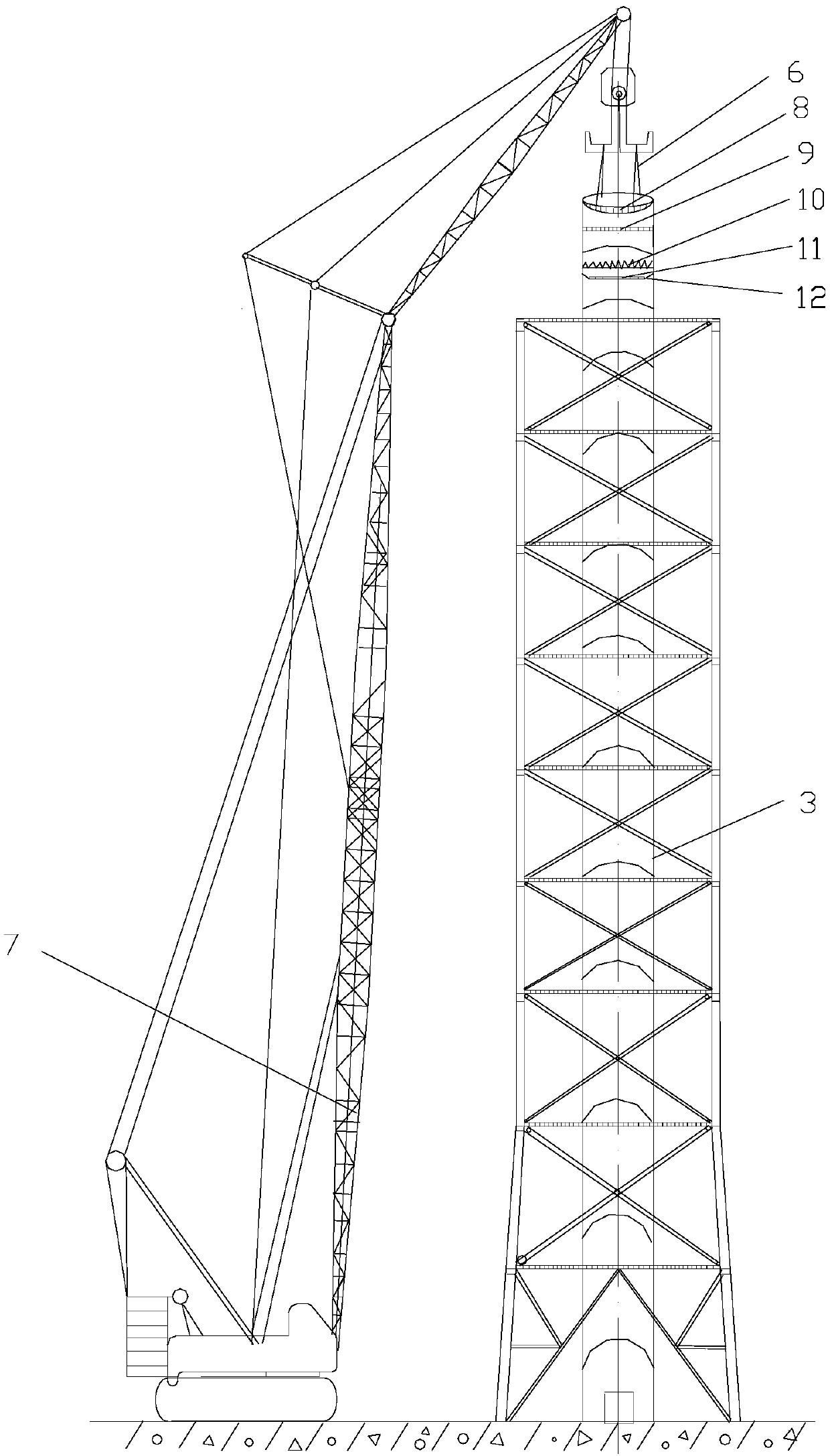 Method for remoVing steel chimney