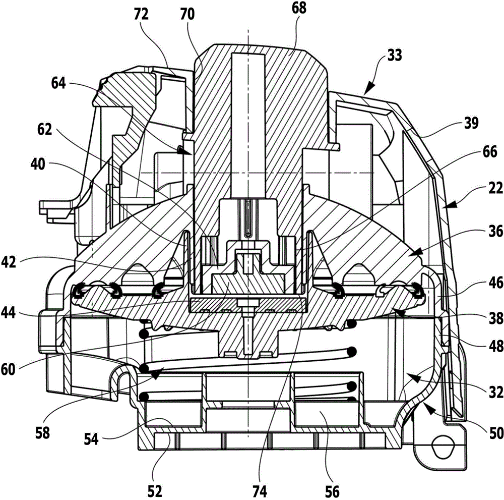 Vacuum cleaner with external air valve for filter cleaning