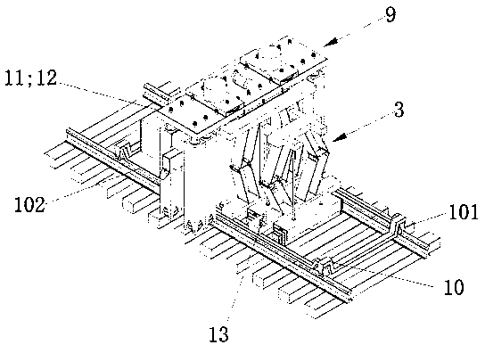 Vibration rotary excavating type quick stone removing machine used between sleepers