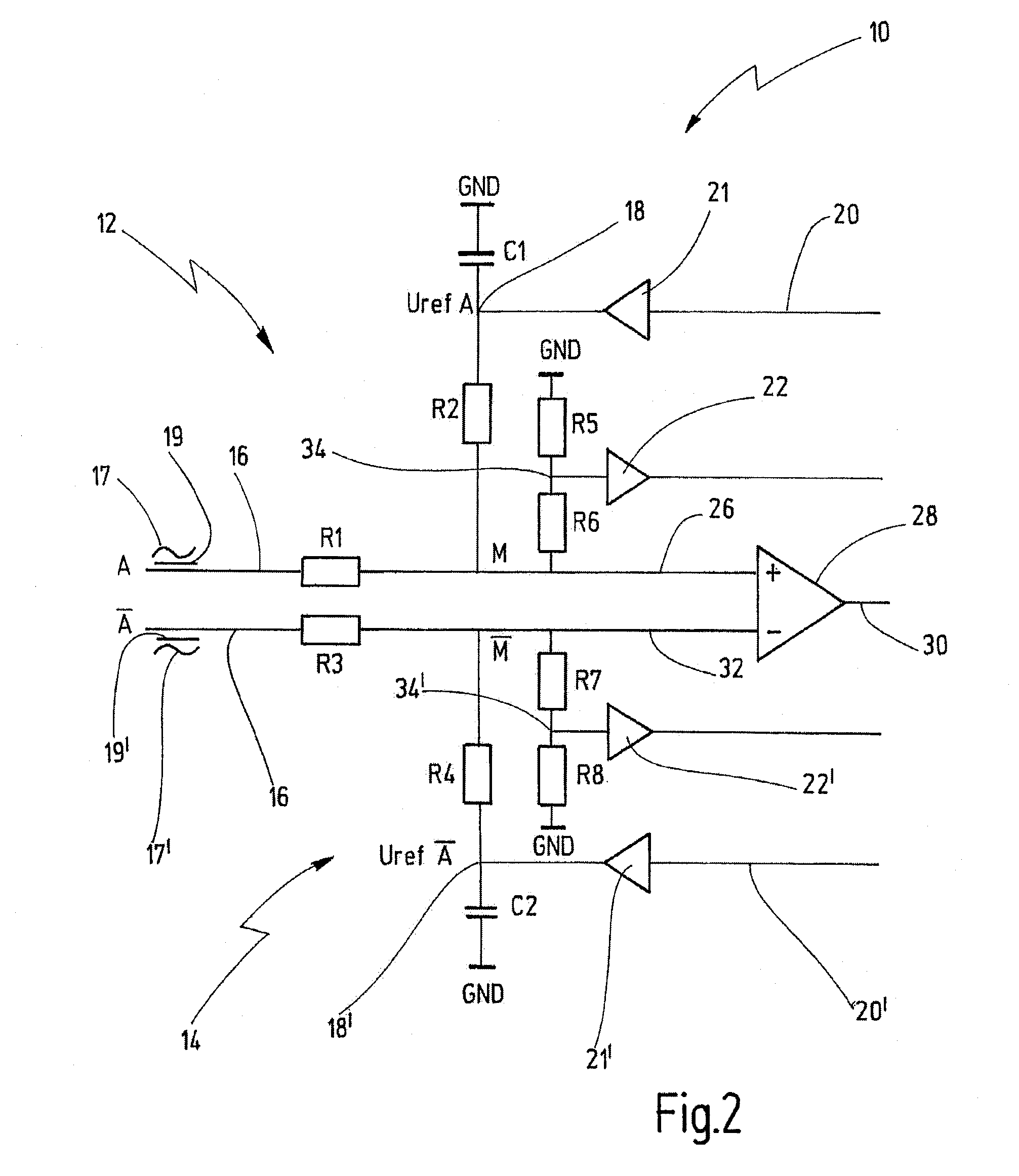 Safety circuit arrangement and method for the fail-safe monitoring of a movement variable