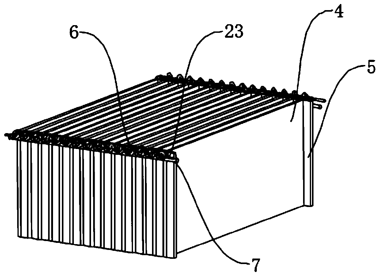 Automatic demoulding device of fireproof door core board equipment