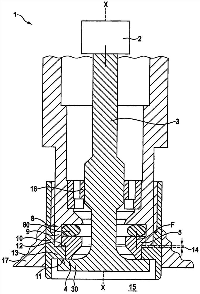 Gas injector with non-elastomer seal seat