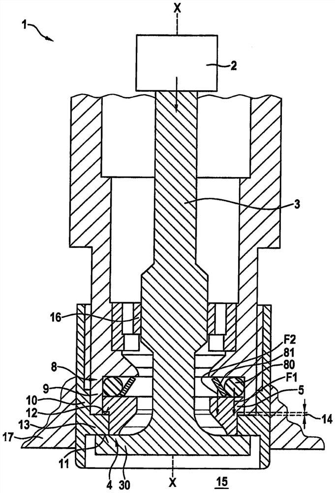 Gas injector with non-elastomer seal seat