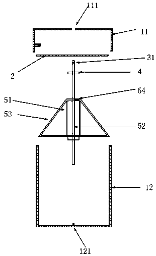 Multi-cavity sampling device for microplastic on surface water