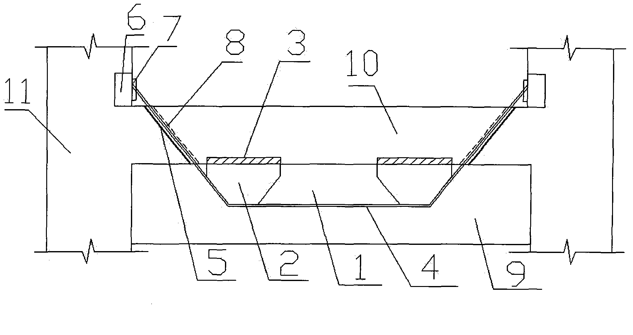 Construction method for strengthening concrete floor