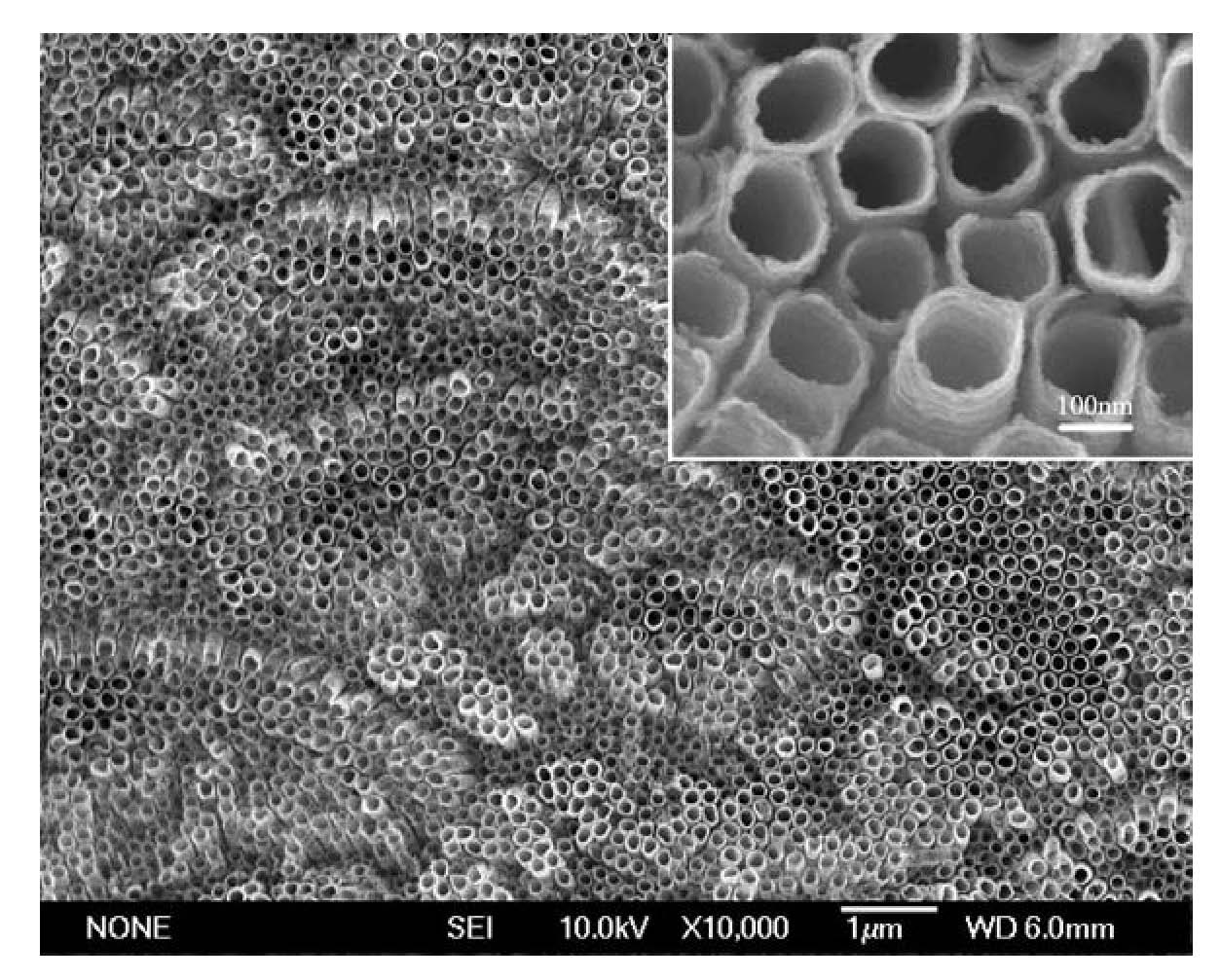 Nano composite material based on titanium metal surface and preparation method thereof