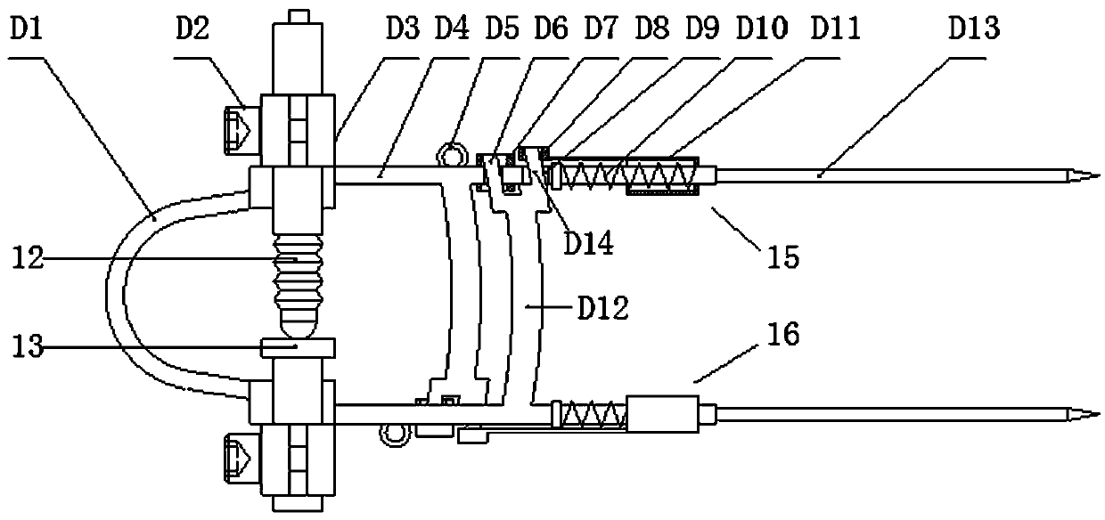 Concrete sample high-temperature tensile experiment device and fire simulation system thereof