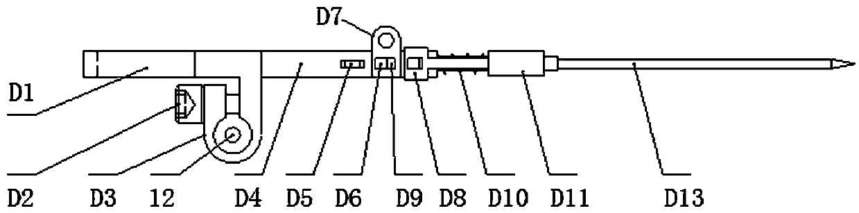 Concrete sample high-temperature tensile experiment device and fire simulation system thereof