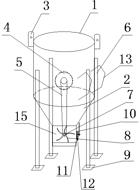 Electric control concrete hopper