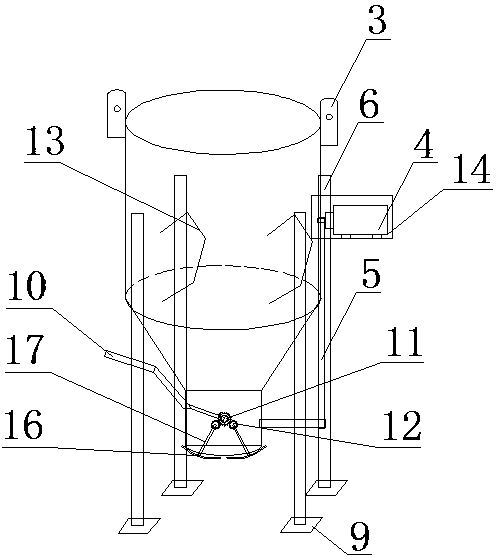 Electric control concrete hopper