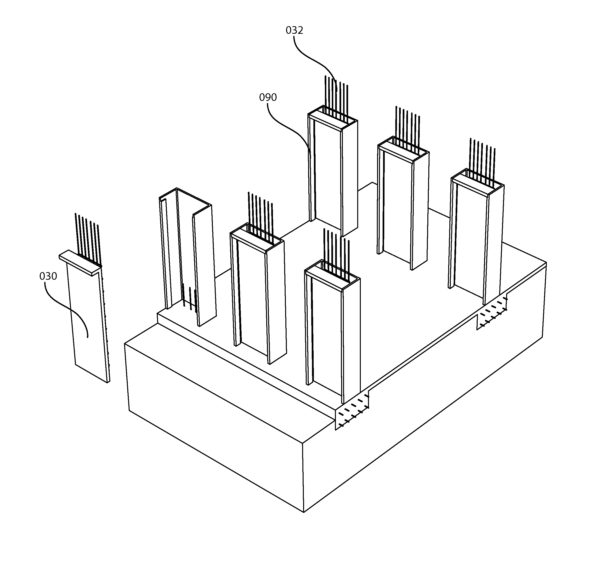 Method and system for rapid construction of structurally reinforced concrete structures using prefabricated assemblies and method of making the same