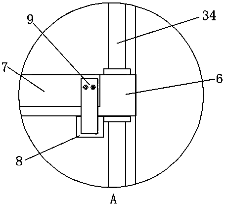 Thoracic surgery department cavity scopic surgical instrument taking and storing device