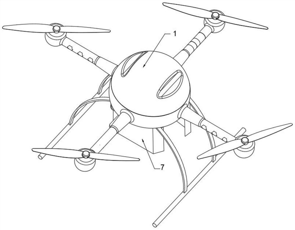 Unmanned aerial vehicle aerial photography device for monitoring high-rise fire in real time