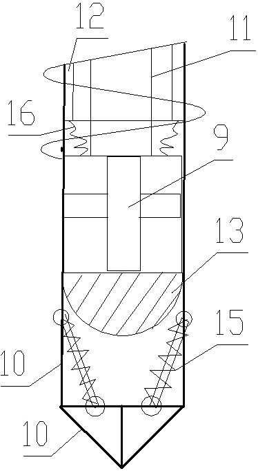 Drilling and tamping integrated long spiral drilling machine and drilling and tamping method