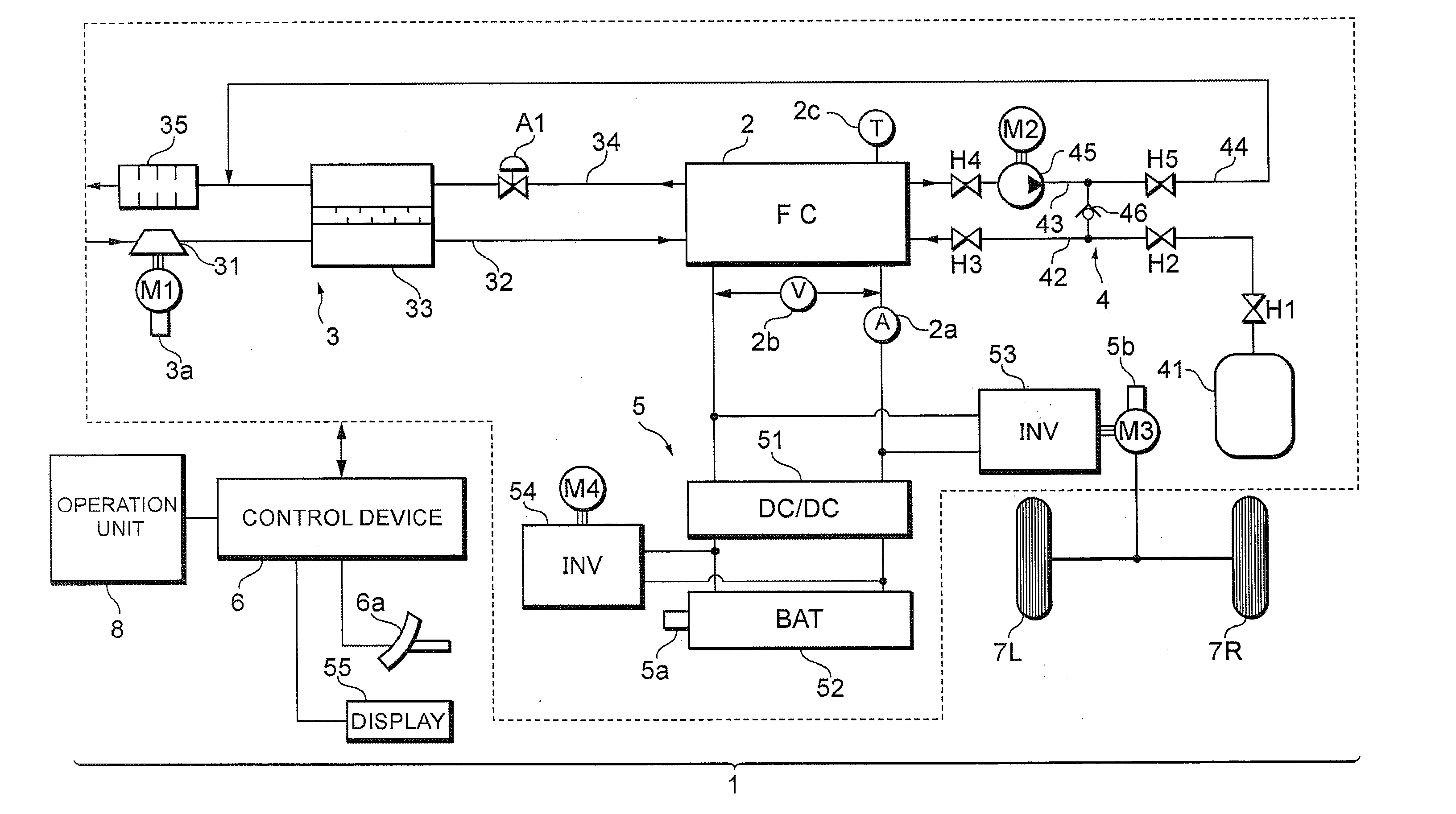 Fuel cell system, electrode catalyst degradation judgment method, and moving body