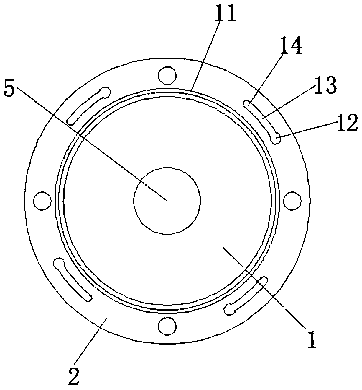 Disc brush component of industrial brush