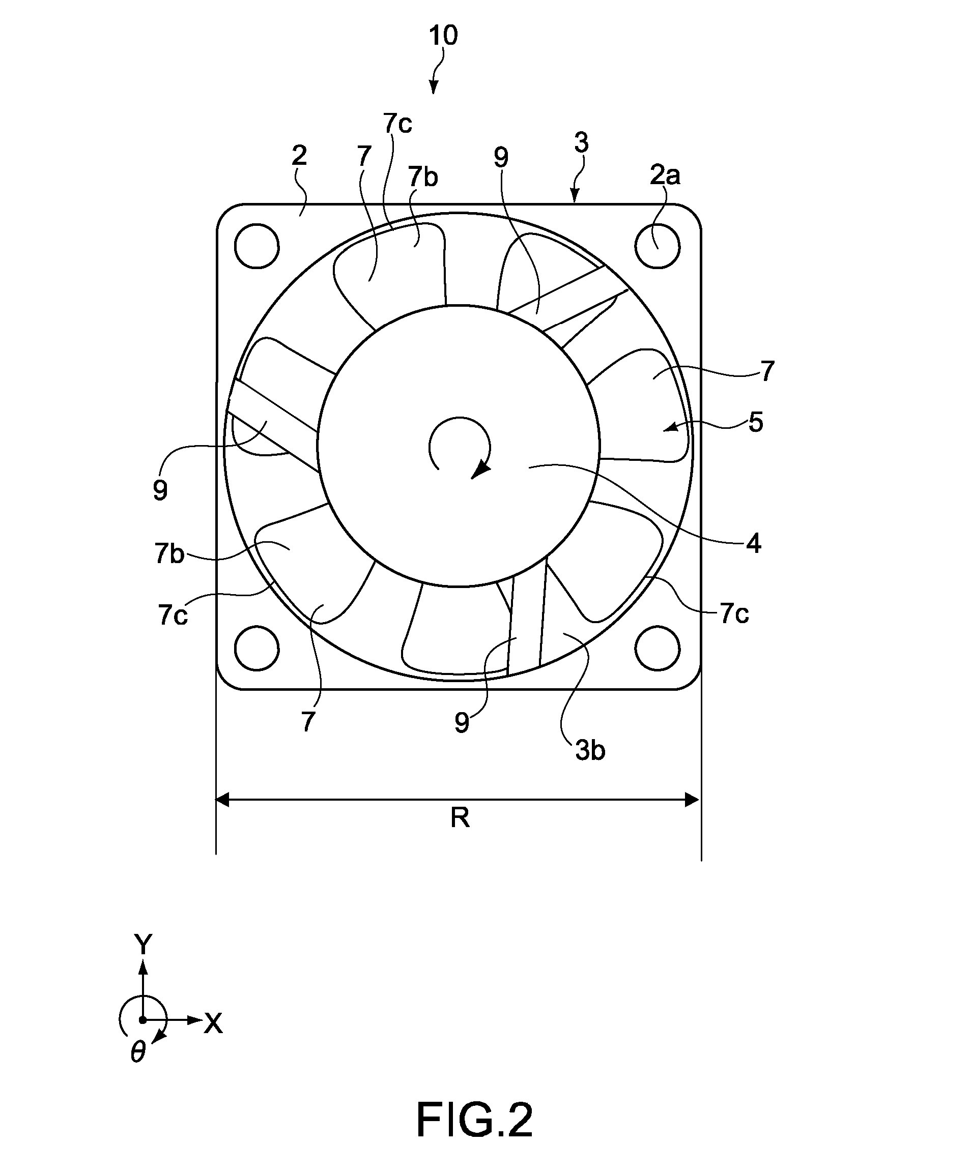 Axial fan apparatus, housing, and electronic apparatus