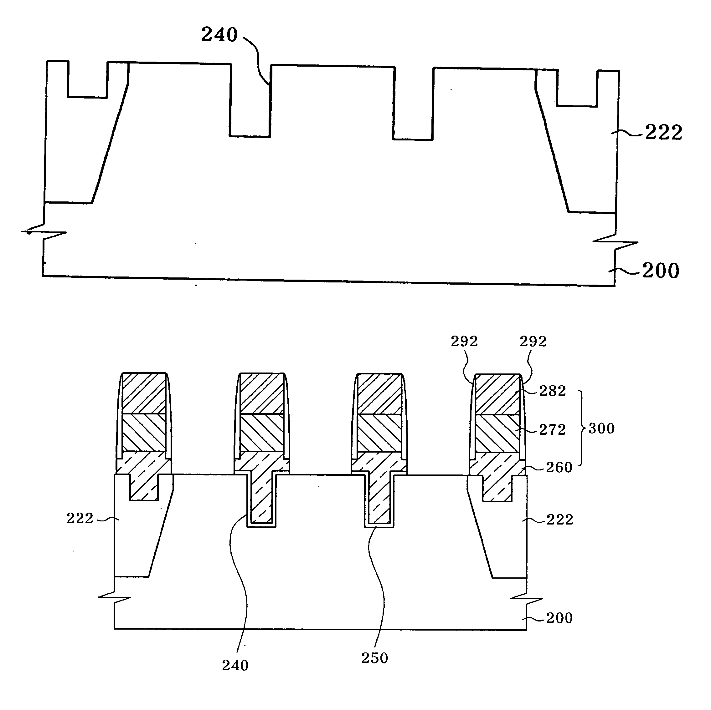 Method for fabricating semiconductor device with metal-polycide gate and recessed channel