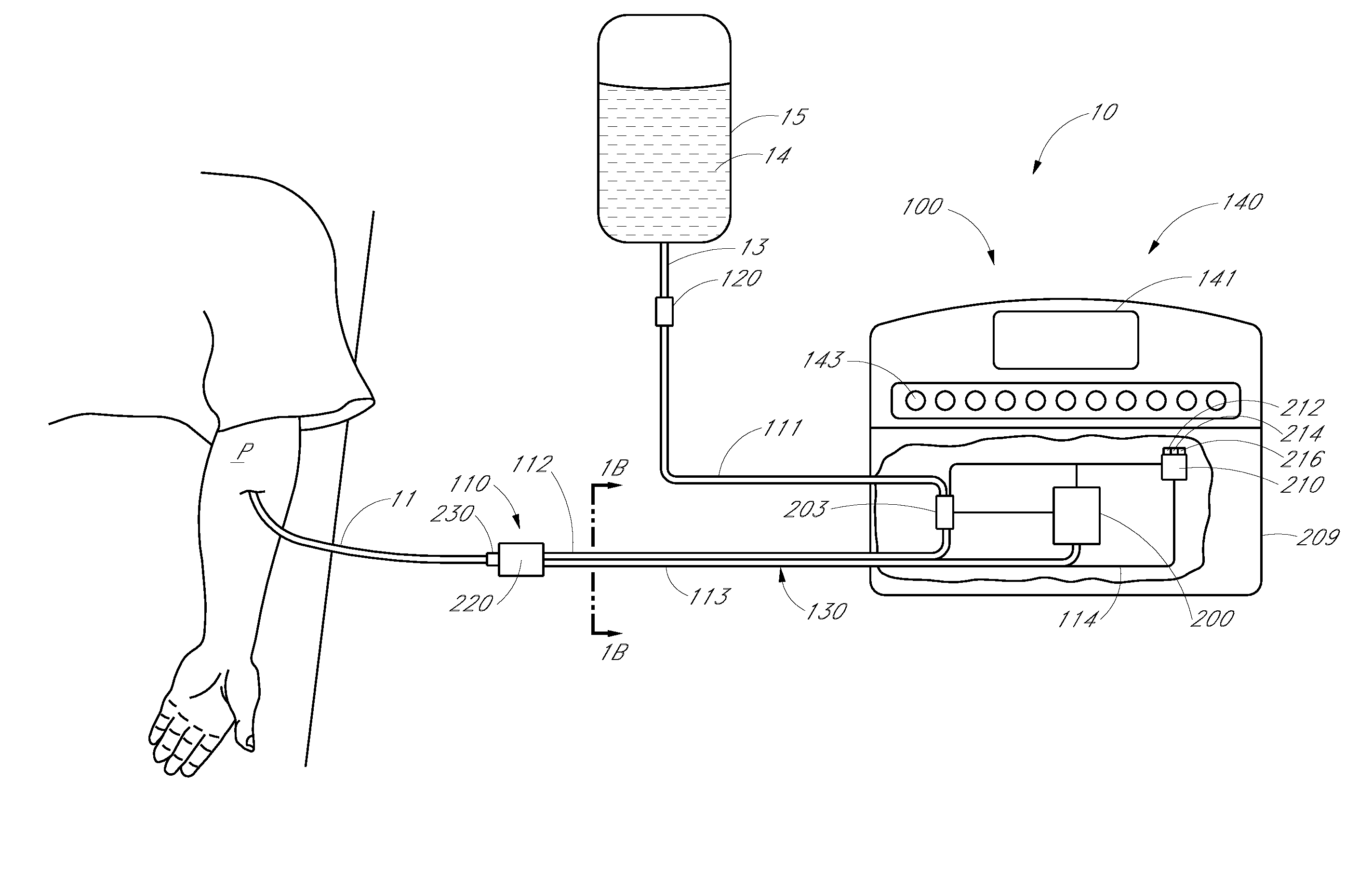 Analyte detection system with periodic sample draw and body fluid analyzer