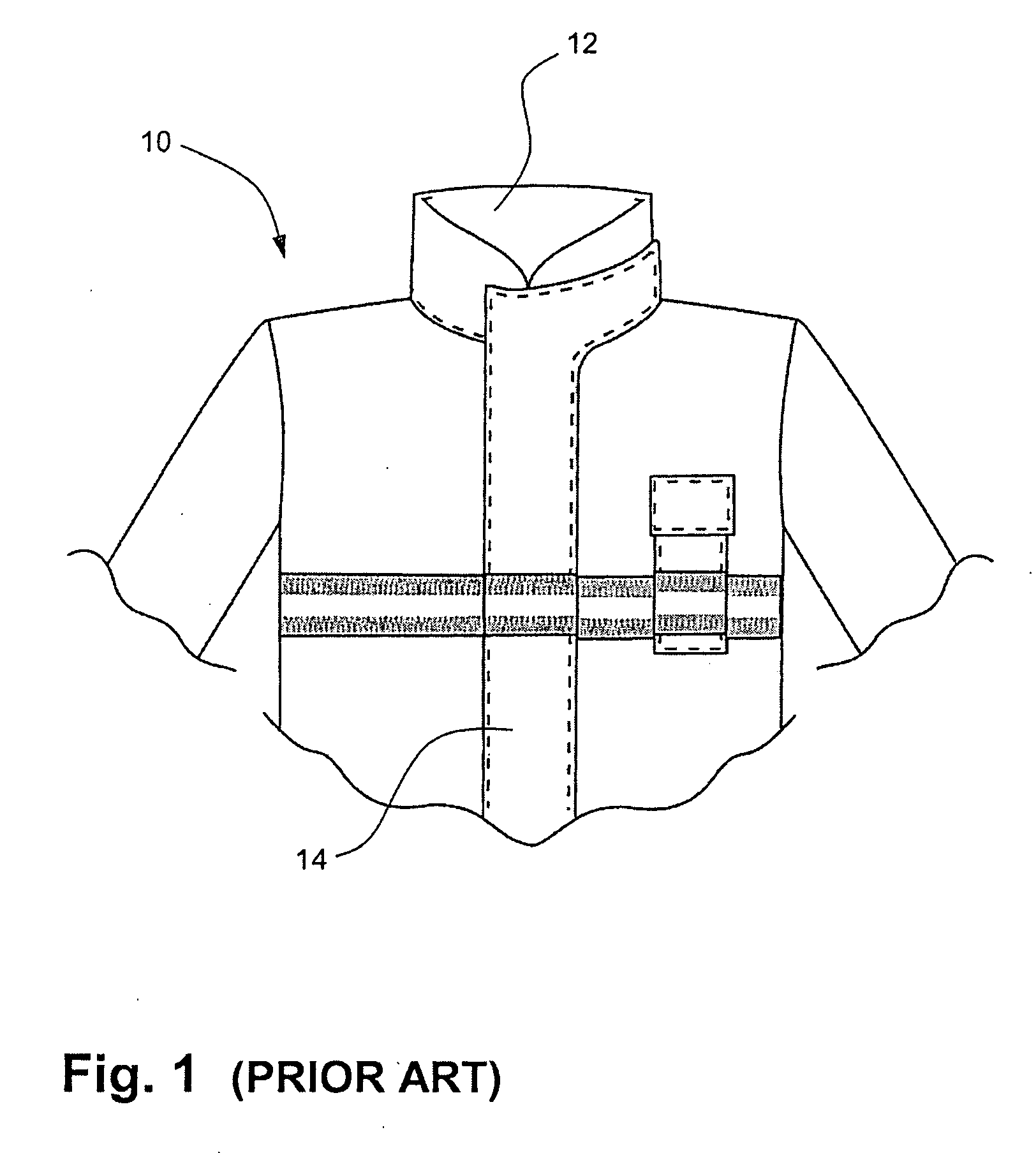 Collar configuration for firefighter garment