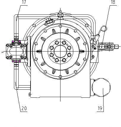 Electro-hydraulic control engine power output device