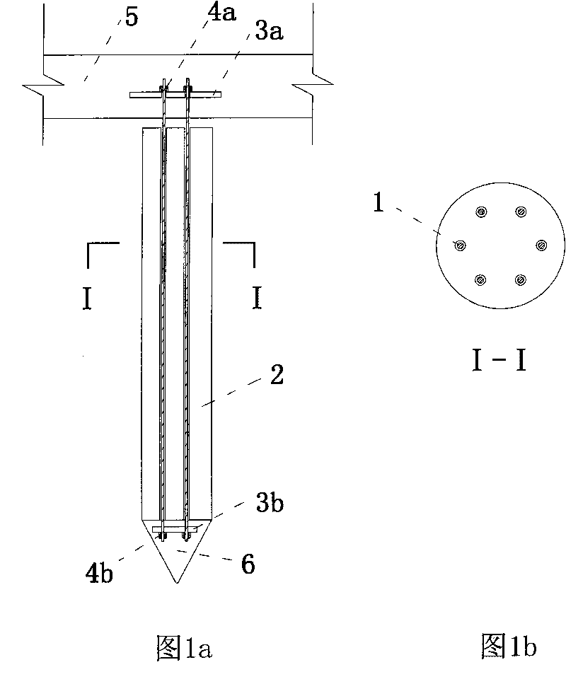 Fiber reinforced concrete uplift pile