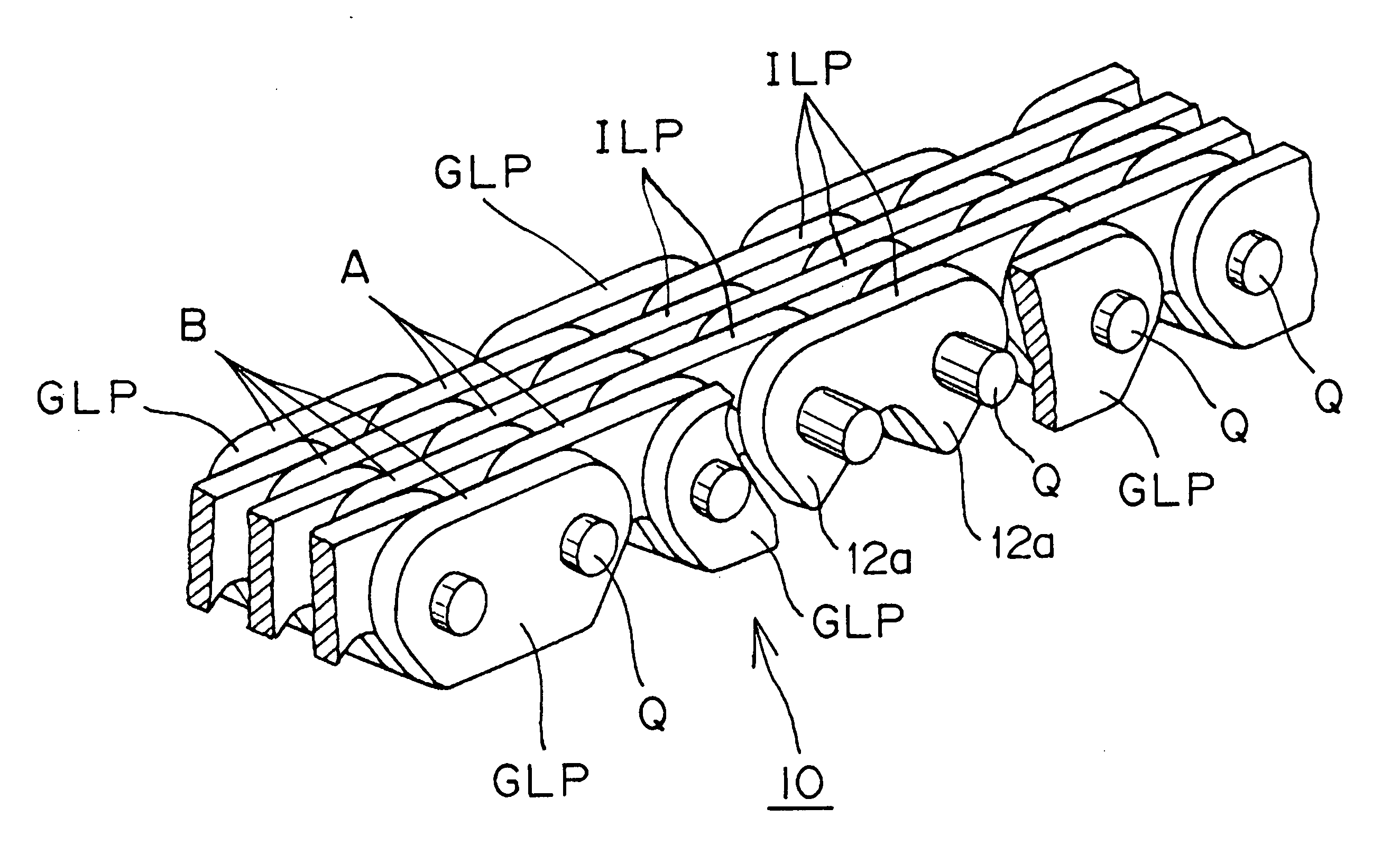 Silent chain and method of producing same