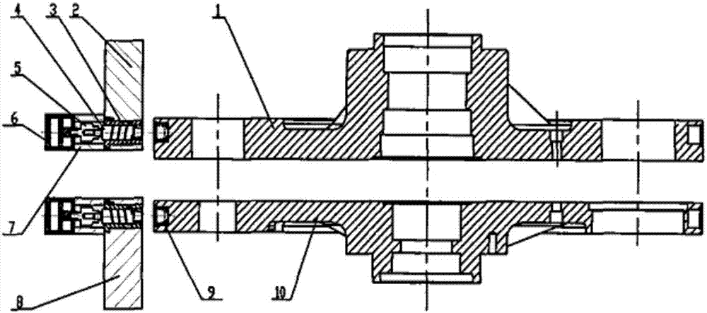 Turret positioning device of numerical control turret