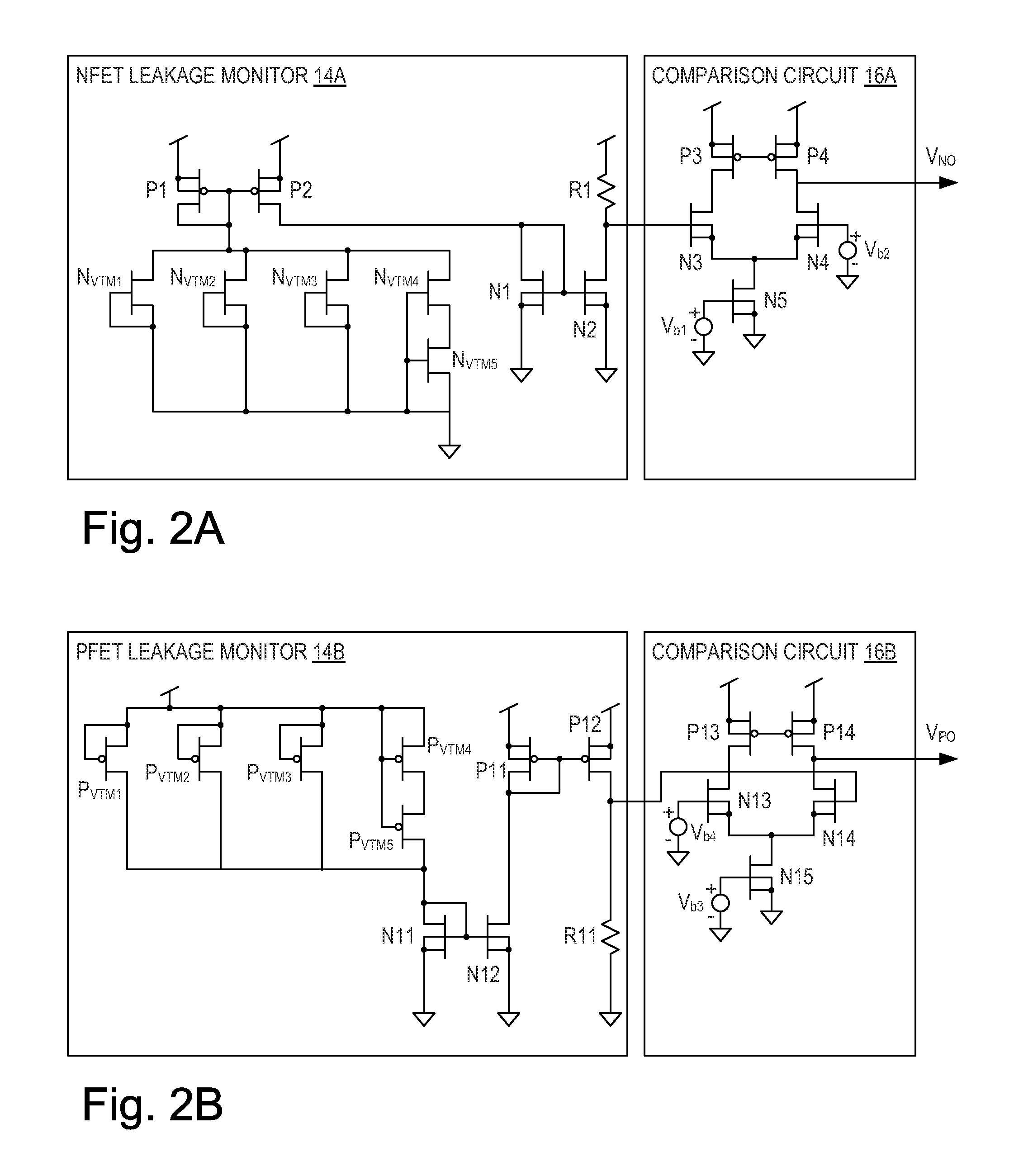 On-chip leakage current modeling and measurement circuit